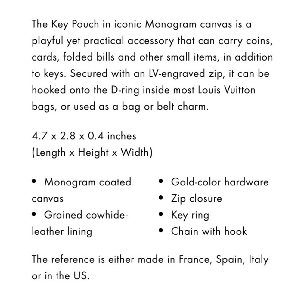 Louis Vuitton Key Pouch - Picture 4 of 6